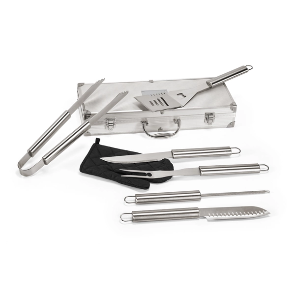RD 93845-Kit churrasco personalizado com tábua garfo e faca RD 93845-Kit churrasco personalizado com tábua garfo e faca